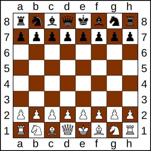 Tabuleiro de xadrez com peças de xadrez